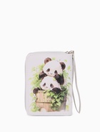 Кошелёк на молнии, 12×1.5×9 см, с принтом, белый - фото 809256276