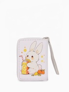 Кошелёк на молнии, 12×1.5×9 см, с принтом, белый - фото 809256283