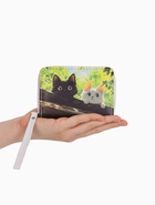 Кошелёк на молнии, 12×1.5×9 см, с принтом, зелёный - фото 809256285