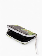 Кошелёк на молнии, 12×1.5×9 см, с принтом, зелёный - фото 809256286