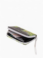 Кошелёк на молнии, 12×1.5×9 см, с принтом, зелёный - фото 809256287