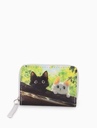 Кошелёк на молнии, 12×1.5×9 см, с принтом, зелёный - фото 120384083