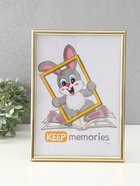 Набор фоторамок для фото 21×30 см Keep memories «Радуга», с подножкой, 3 шт., (пластиковый экран), золото - фото 809256302