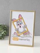 Набор фоторамок для фото 21×30 см Keep memories «Радуга», с подножкой, 3 шт., (пластиковый экран), золото - фото 809256303