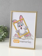 Набор фоторамок для фото 21×30 см Keep memories «Радуга», с подножкой, 3 шт., (пластиковый экран), золото - Фото 4