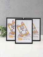 Набор фоторамок для фото 21×30 см Keep memories «Радуга», с подножкой, 3 шт., (пластиковый экран), чёрный - Фото 1