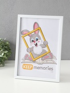 Набор фоторамок для фото 21×30 см Keep memories «Формат», с подножкой, 3 шт., (пластиковый экран), белый - Фото 3