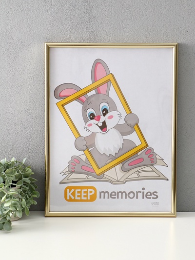 Набор фоторамок для фото 30×40 см Keep memories «Радуга», 3 шт., (пластиковый экран), золото