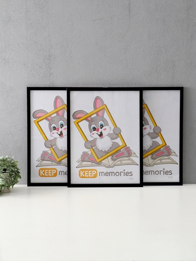 Набор фоторамок для фото 30×40 см Keep memories «Формат», 3 шт., (пластиковый экран), чёрный