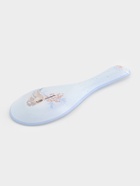 Подставка под ложку новогодняя Доляна «Снегири на ветке», 21.5×7.5×1.5 см, стекло, белая, голубая - Фото 3