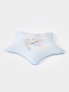 Блюдо новогоднее сервировочное Доляна «Снегири на ветке», d=19 см, стекло, голубое - Фото 4