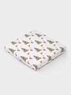 Десертная тарелка новогодняя Доляна «Снегири на ветке», d=19 см, стекло, белая, голубая - Фото 5