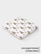 Десертная тарелка новогодняя Доляна «Новогодние зверята», d=19 см, стекло, белая - Фото 3