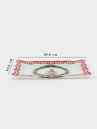 Блюдо новогоднее сервировочное Доляна «Сказочное настроение» 29.5×19.5 см, стекло, белое, красное - Фото 2