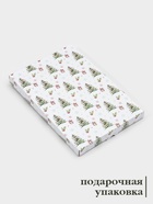 Блюдо новогоднее сервировочное Доляна «Сказочное настроение» 29.5×19.5 см, стекло, белое, красное - Фото 3