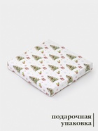 Блюдо новогоднее сервировочное Доляна «Зверьки в лесу», d=19 см, h=2.1 см, стекло, разноцветное - Фото 3