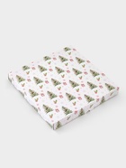 Блюдо новогоднее сервировочное Доляна «Зверьки в лесу», d=25 см, стекло, белое, зелёное - Фото 5