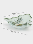 Блюдо новогоднее сервировочное Доляна «Зверьки в лесу», 17.7×18.5×3.5 см, стекло, белое, зелёное - Фото 2