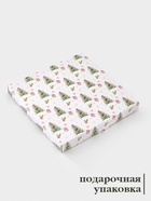 Блюдо новогоднее сервировочное Доляна «С Новым Годом», d=25 см, стекло, белое, красное - Фото 3