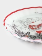 Блюдо новогоднее сервировочное Доляна «С Новым Годом», d=25 см, стекло, белое, красное - Фото 4