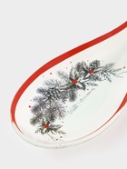 Подставка под ложку новогодняя Доляна «С Новым Годом», 21.5×7.5×1.5 см, стекло, белая - Фото 4