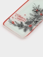 Блюдо новогоднее сервировочное Доляна «С новым Годом», 34.5×11.5×1.5 см, стекло, белое, красное435 - Фото 5