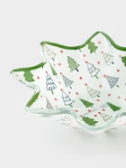 Салатник новогодний Доляна «Ёлочка», 150 мл, d=13, h=4 см, стекло, белый, зелёный - Фото 4