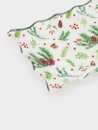 Блюдо новогоднее сервировочное Доляна «Еловые ветки», 25×15 см, стекло, белое, зелёное - Фото 5