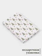 Блюдо новогоднее сервировочное Доляна «Еловые ветки», 29.5×19.5 см, стекло, белое, зелёное - Фото 3