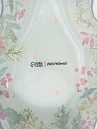 Блюдо новогоднее сервировочное Доляна «Еловые ветки», 17.7×18.5×3.5 см, стекло, белое, зелёное - Фото 6