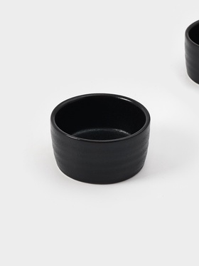 Соусники Magistro Pietra lunare, набор 2 шт., 80 мл, фарфор, чёрные