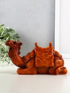 Фигурка полистоун «Верблюд с седлом с сумкой», под дерево, 19×7.2×9.8 см см - Фото 1