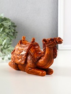 Фигурка полистоун «Верблюд с седлом с сумкой», под дерево, 19×7.2×9.8 см см - Фото 3