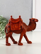 Фигурка полистоун «Верблюд с седлом с сумкой», под дерево, 21×9×20 см - Фото 1