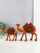 Набор фигурок полистоун «Двугорбые верблюды», под дерево, 2 шт. - фото 809256650 Набор фигурок полистоун «Двугорбые верблюды», под дерево, 2 шт. - фото 809256650