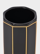 Набор для ванной «Равновесие», 2 предмета, дозатор для мыла, стакан, чёрный - Фото 5