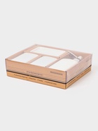 Набор для ванной «Кристаль», 4 предмета, дозатор для мыла, 2 стакана, мыльница - фото 809256688