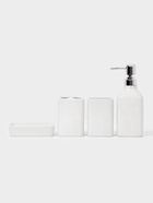 Набор для ванной «Кристаль», 4 предмета, дозатор для мыла, 2 стакана, мыльница - фото 809256682