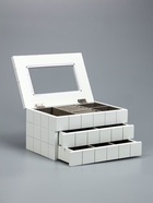 УЦЕНКА Шкатулка дерево для украшений «Клетка» белая 13.8×16.5×24 см - Фото 6
