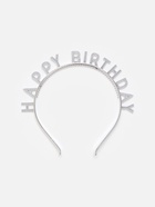 Ободок карнавальный «Happy birtday» серебряный 10905639 - фото 8026909