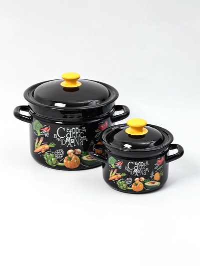 УЦЕНКА Набор кастрюль 2 пр «Рацион »: Кастрюли 2 л, 6 л