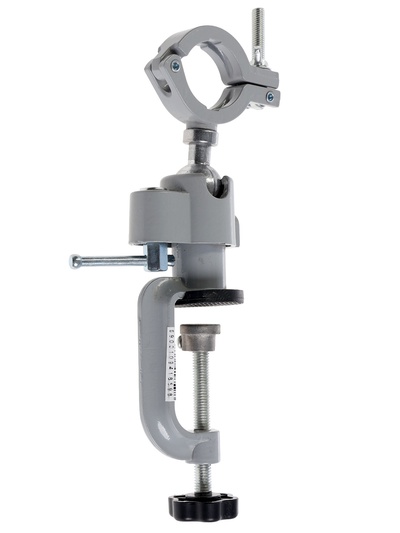 УЦЕНКА Стойка для дрели ТУНДРА, винтовой зажим, поворотный шарнир 360°, d=42 мм, длина 245 мм 9127