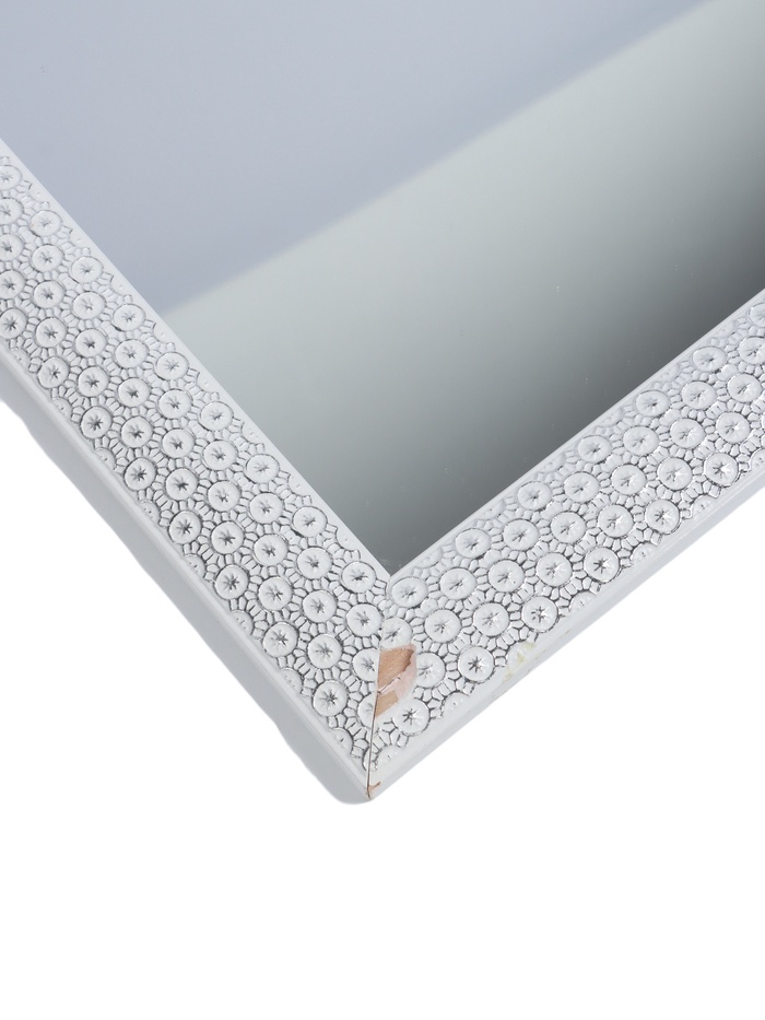 УЦЕНКА Зеркало интерьерное напольное, акрил, 40×155 см белое, - Фото 1