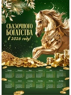 Календарь настенный 2026 «Сказочного богатства», А4 - Фото 2