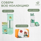 УЦЕНКА Коврик для фитнеса и йоги Sangh Tropics, нескользящий, 183×61×0.6 см, зелёный - Фото 5