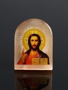 Икона настольная «Господь Вседержитель», 6×5 см, селенит - Фото 1