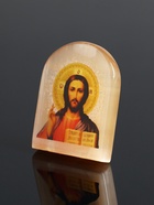 Икона настольная «Господь Вседержитель», 6×5 см, селенит - Фото 4