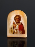 Икона настольная «Николай Угодник», 6×5 см, селенит - Фото 1