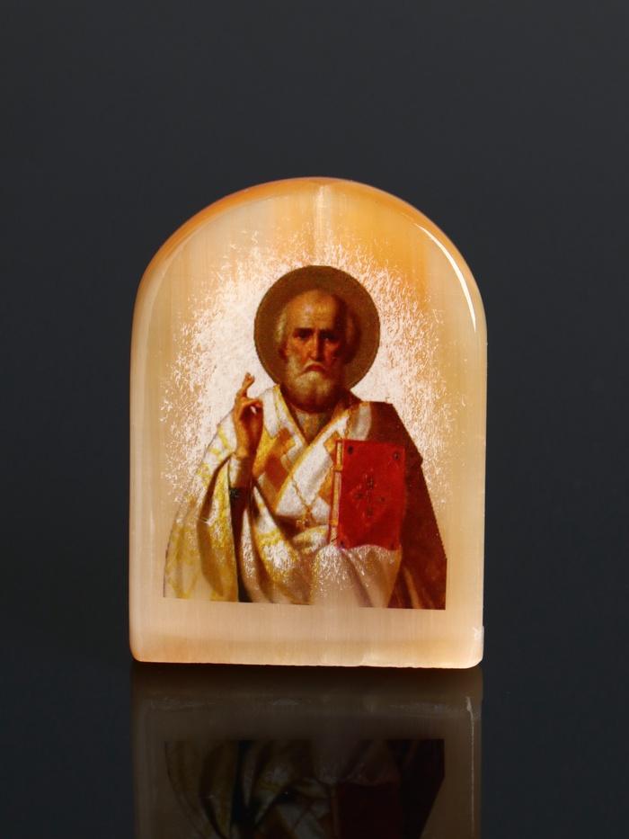 Икона настольная «Николай Угодник», 6×5 см, селенит - Фото 1