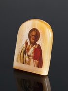 Икона настольная «Николай Угодник», 6×5 см, селенит - Фото 4